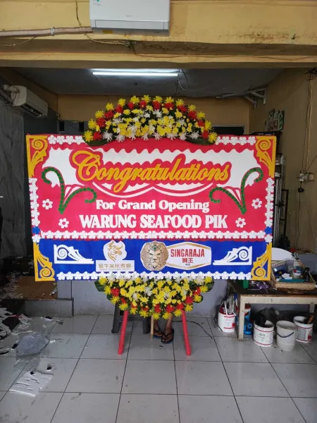 Papan Bunga Ucapan Selamat Hotel Santika Premiere